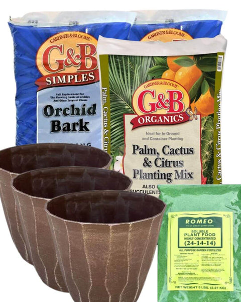 primo potting mix Citrus Tree Planting Kit- Coffee Brown